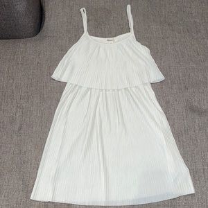 *NWOT* Forever 21 white pleated dress